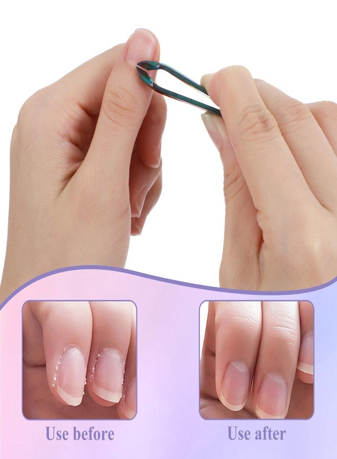 ValueBargain 2Pcs Cuticle Cutter, Precision Cuticle Clippers Travel Size Horny Clippers for Women Pointed Stainless Steel for Manicure & Pedicure - Image 4